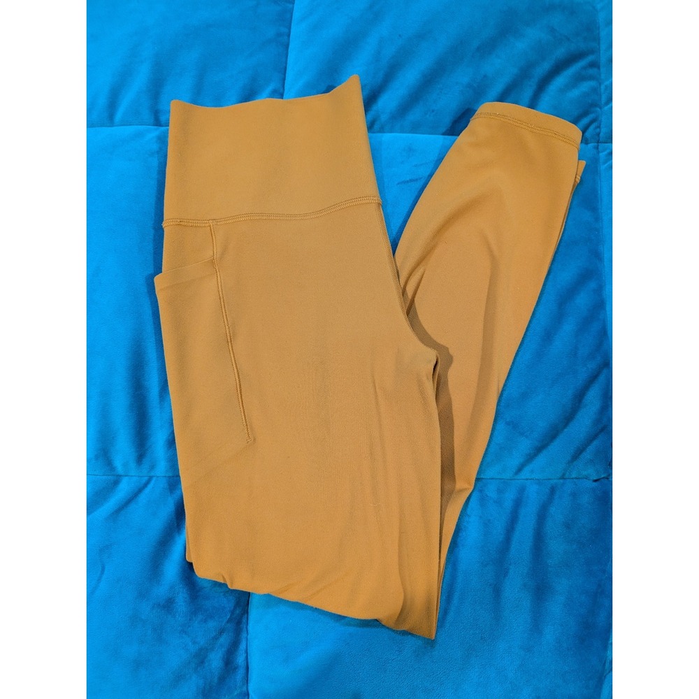 Athleta Salutation Stash Pocket II Tight Women Orange Leggings - Size M